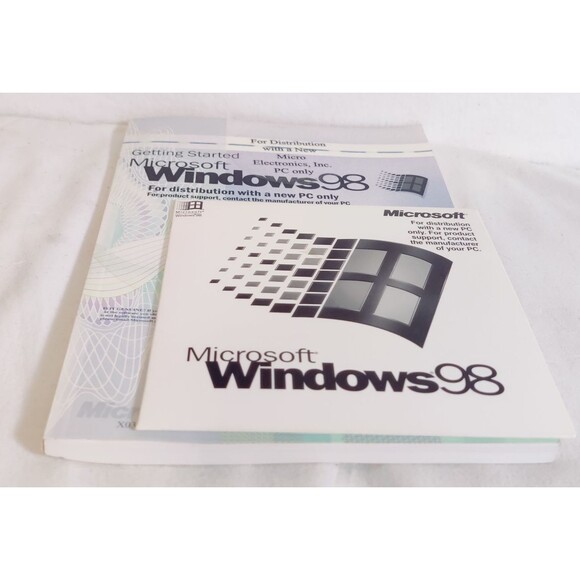 MICROSOFT WINDOWS 98 FIRST EDITION CD Sealed NEW with Manual-Key maybe used - Picture 2 of 4